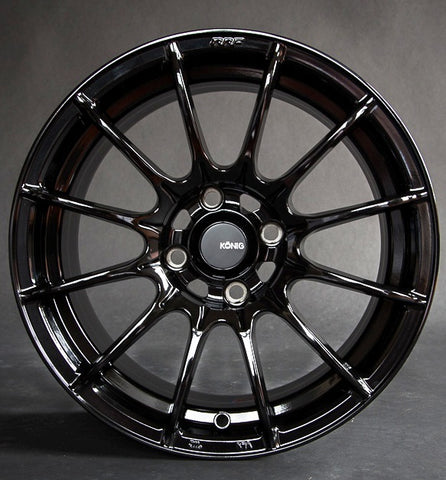 Konig Dial In 15x8 Gloss Black SET OF 4 1990-2005 · 15x8   61-1394